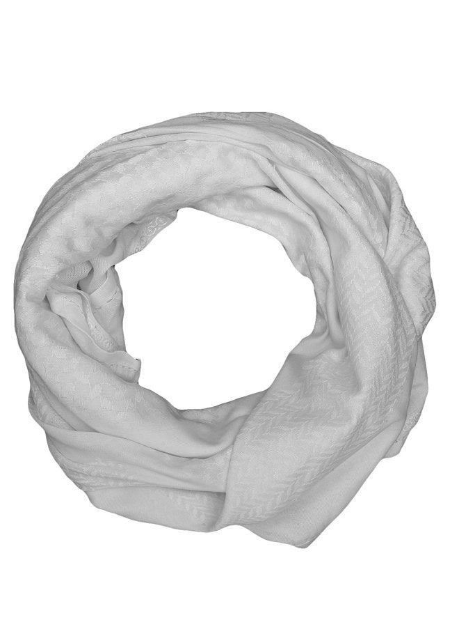 Merewill Cotton Shemagh Tactical Desert Wrap Keffiyeh Head Neck Arab Scarf For Men 49"x49", White, General Size - Image 5