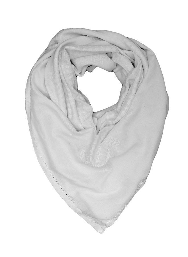 Merewill Cotton Shemagh Tactical Desert Wrap Keffiyeh Head Neck Arab Scarf For Men 49"x49", White, General Size - Image 2