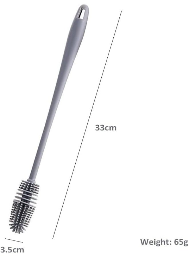 Narrow Neck Bottle Brush – Multi-Purpose Cleaning Brush for Hydro Flask, Vacuum Sports Bottles, Vases, and Glassware – Durable Bristles, Easy Grip Handle (Multi Color, Pack of 1) - Image 4