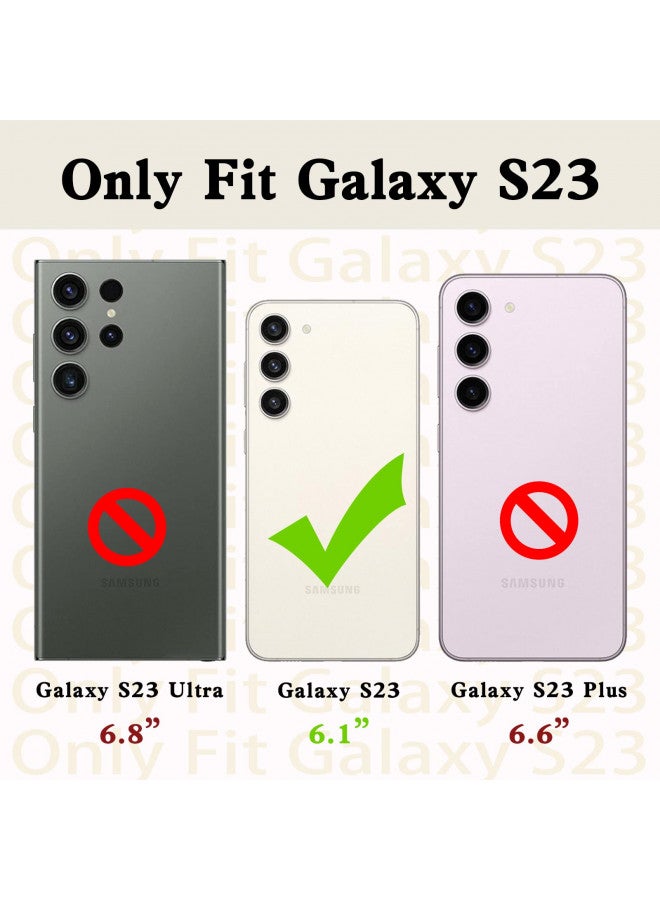 nancheng for Galaxy S23 Case, for Galaxy S23 5G Phone Case Cute Glitter Luxury Girls Women Soft TPU Silicone Clear Cover with Lanyard Ring Stand Bumper Shockproof Full Body Protection Case - Rose Gold - Image 1