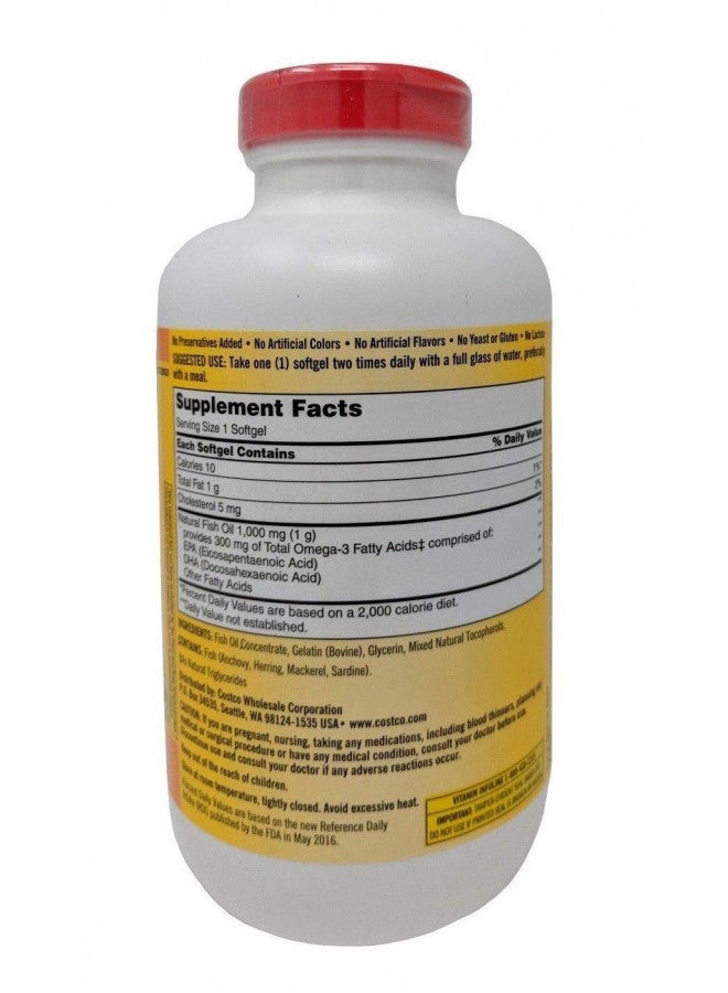 Kirkland Signature Fish oil 1000mg, 400 Count