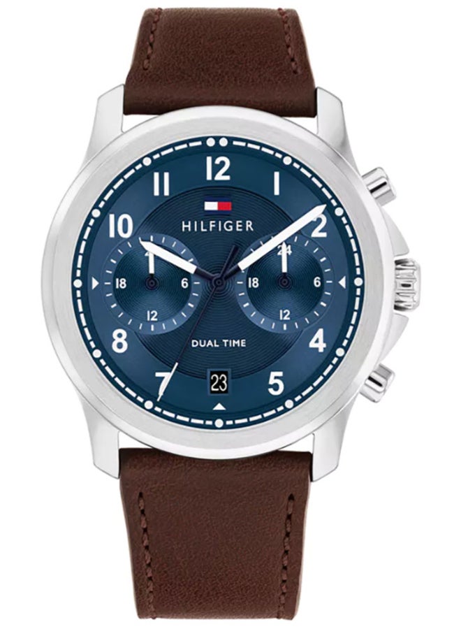 TOMMY HILFIGER Men's Blue Dial Analog Quartz Watch 43.75 mm -  1710625 