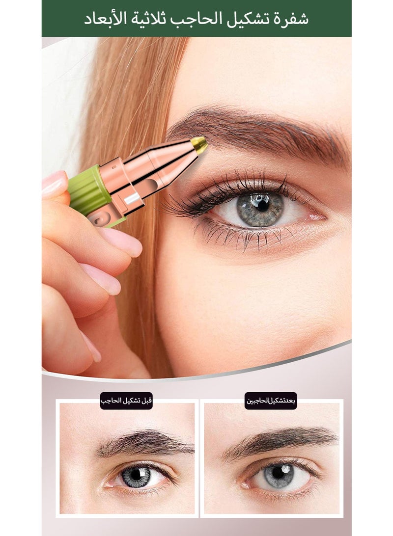 Electric Hair Remover for Women - Painless Facial Epilator & Eyebrow Trimmer, USB Rechargeable with 2 Replacement Heads, Suitable for Lip, Chin, Arms, Full Body Use - Image 2