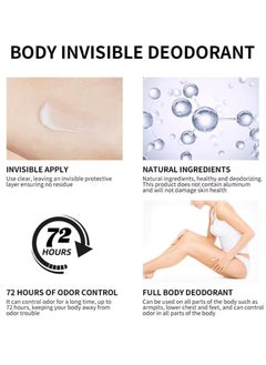 lakerain 85g Body Invisible Deodorant Cream Vanilla Floral 72 Hour Odor Control Whole Body Fragrance Deodorant Natural Scented Skin Safe for Armpit Privates and Other Parts Odour Control Cream  - Image 3