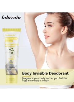 lakerain 85g Body Invisible Deodorant Cream Vanilla Floral 72 Hour Odor Control Whole Body Fragrance Deodorant Natural Scented Skin Safe for Armpit Privates and Other Parts Odour Control Cream  - Image 5