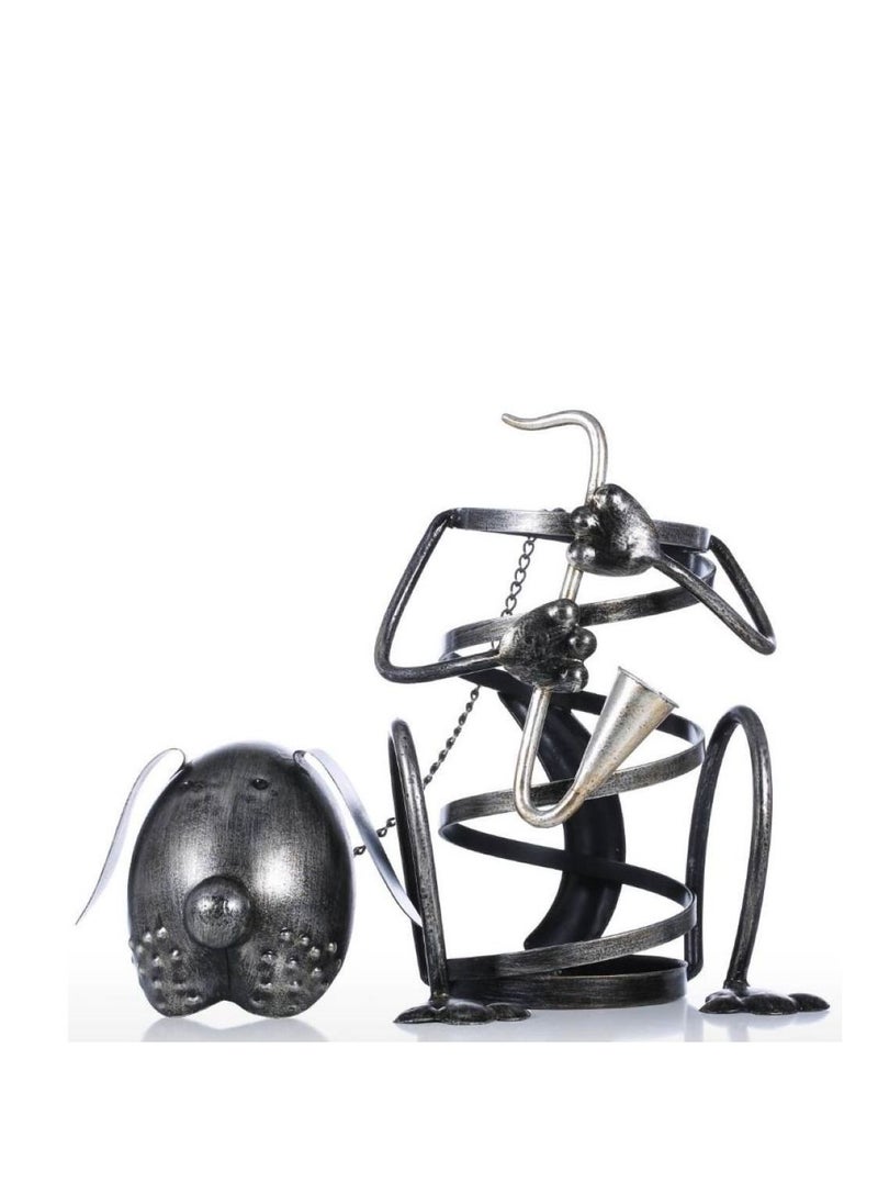 Generic - Metal wine rack in the shape of dog - Image 1
