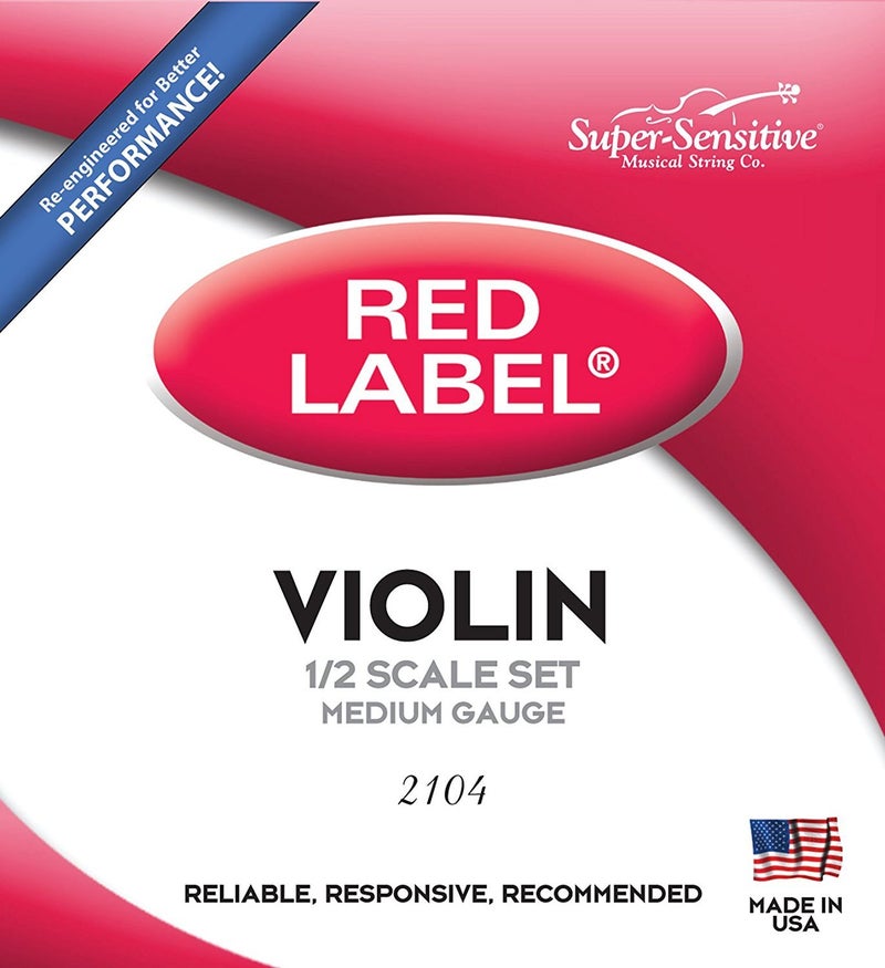 Super Sensitive Red Label Violin Set 1/2 Medium - Image 4