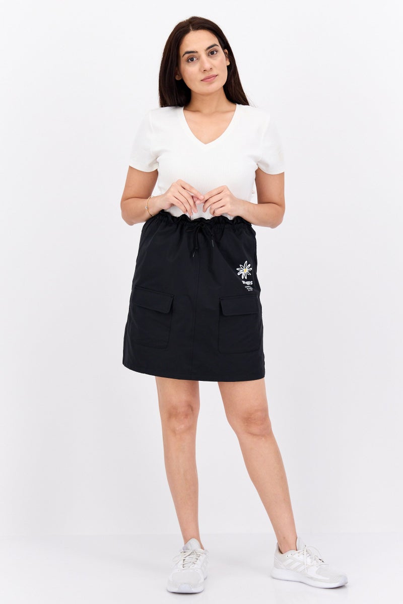 SKECHERS تنورة تدريب رياضية للنساء، سوداء - Image 2