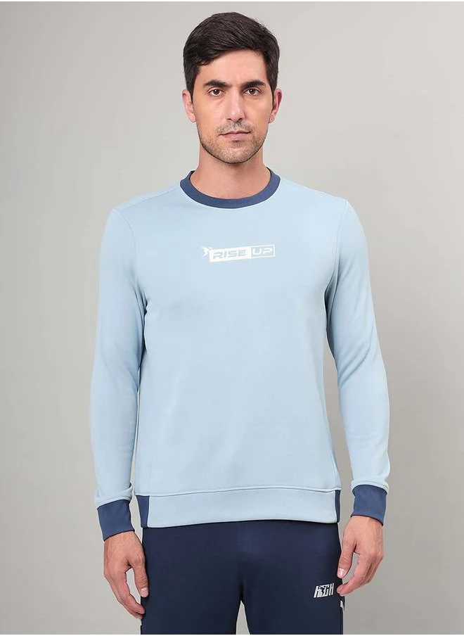 تكنوسبورت Full Sleeve Fleece Printed Sweatshirt by Styli