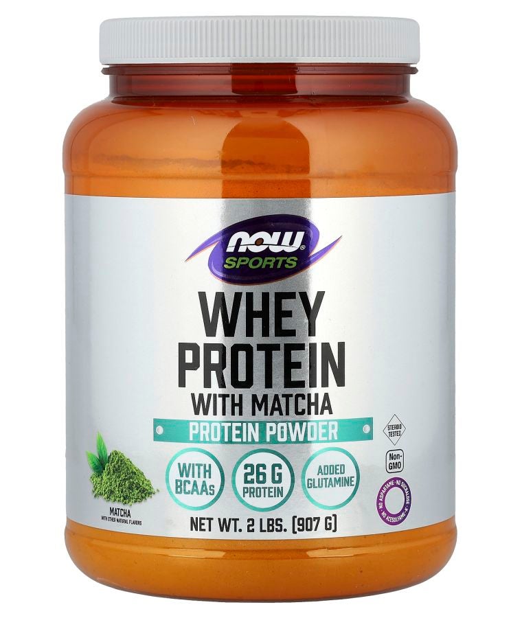 now Sports Whey Protein Powder Matcha 2 lbs (907 g)