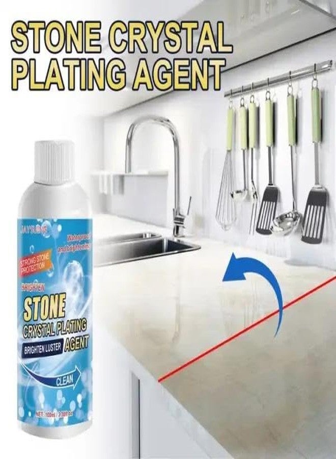 WEXUS Stone Crystal Plating Brighten Luster Agent for Marble, Granite & Stone, Marble & Granite Floor Cleaner Help to Remove Stains Grime Water Spots Fingerprints Smudges (1, STONE CLEANER) - Image 4