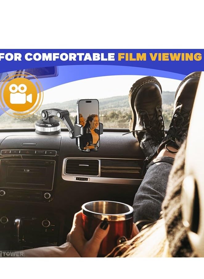 Spaceshoop Phone Mount for Car Center Console Stack Super Adsorption Phone Holder On-Board Support Clamp Bracket Hands-Free Universal  - Image 2