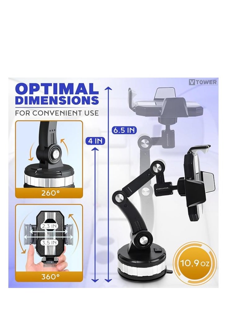 Spaceshoop Phone Mount for Car Center Console Stack Super Adsorption Phone Holder On-Board Support Clamp Bracket Hands-Free Universal  - Image 3