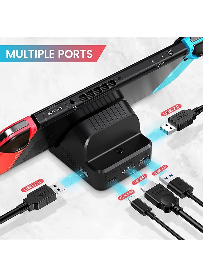 KASTWAVE Tv Docking Station For Switch Portable For Switch Dock / Ns Pd Protocol Avoids Brick Cooling Fan Usb 3.0 Port - Image 3
