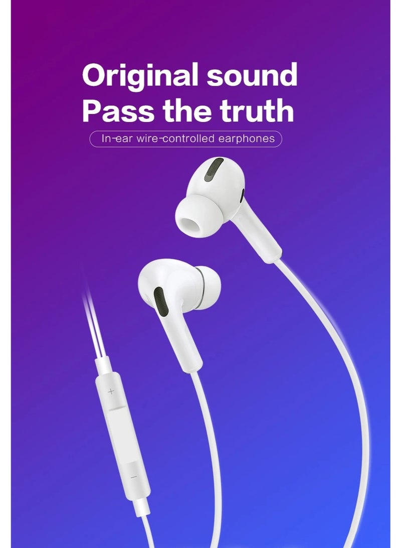 WUW Stereo Sound HI FI Audio with Microphone & Volume Control Plug and Play Earphones for 3.5mm Audio Jack Smartphones, iPads & Tablets, PC & Laptops, Speakers, and Digital Devices, White - Image 4