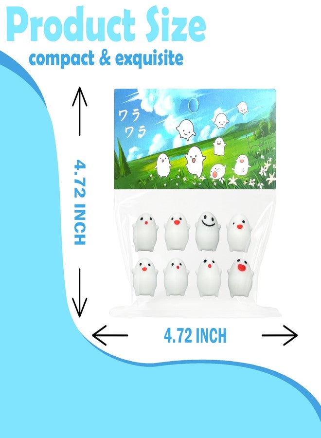 ألعاب ZTATU Kawaii Ghosts Mini Mochi Squishies - ألعاب تابا Squishy للأطفال - كرة ضغط حسية - هدايا حفلات الأطفال - لعبة لتخفيف التوتر في المكتب والسفر - جوائز صفية، حشوات سلال عيد الفصح - Image 3