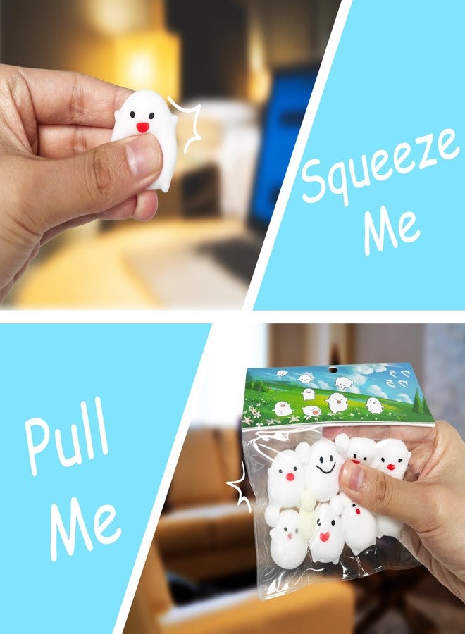 ألعاب ZTATU Kawaii Ghosts Mini Mochi Squishies - ألعاب تابا Squishy للأطفال - كرة ضغط حسية - هدايا حفلات الأطفال - لعبة لتخفيف التوتر في المكتب والسفر - جوائز صفية، حشوات سلال عيد الفصح - Image 4