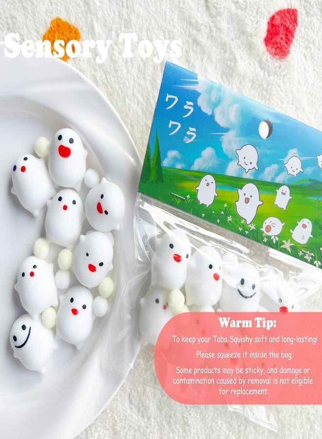 ألعاب ZTATU Kawaii Ghosts Mini Mochi Squishies - ألعاب تابا Squishy للأطفال - كرة ضغط حسية - هدايا حفلات الأطفال - لعبة لتخفيف التوتر في المكتب والسفر - جوائز صفية، حشوات سلال عيد الفصح - Image 5