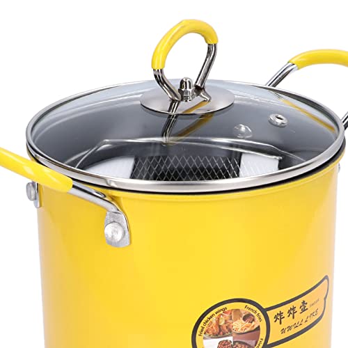 Jauarta 3L Mini Deep Fryer Pot Stainless Steel Japanese Frying Pot with Oil Filter Rack Lid for Home Kitchen - Image 3
