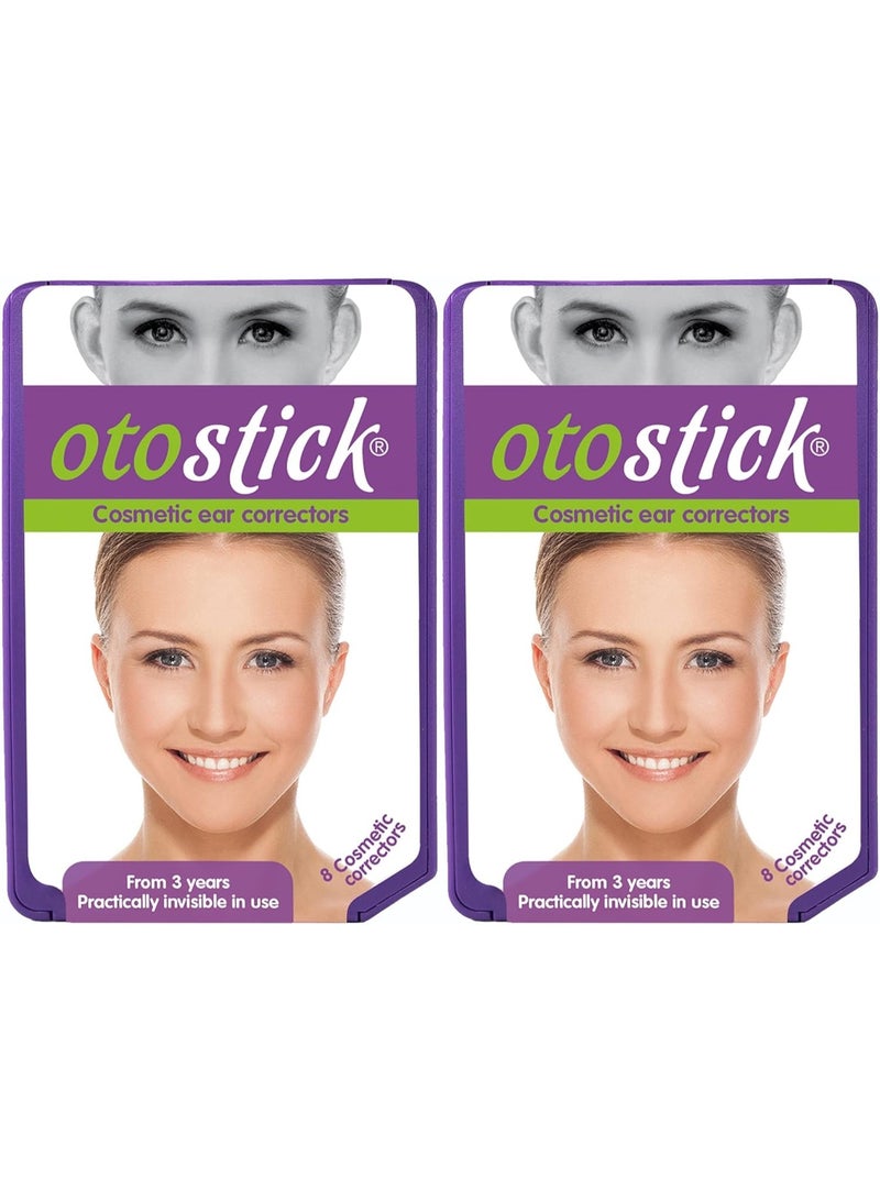 Otostick - 2 Pack 8 Count Cosmetic Discreet Protruding Ear Corrector - Corrective Ear Care Products for Ear Pinning without Surgery from 3 Years. - Image 1