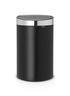 brabantia BRABANTIA Touch Bin New, 40 litre, with Plastic Inner Bucket - Black  - Image 1