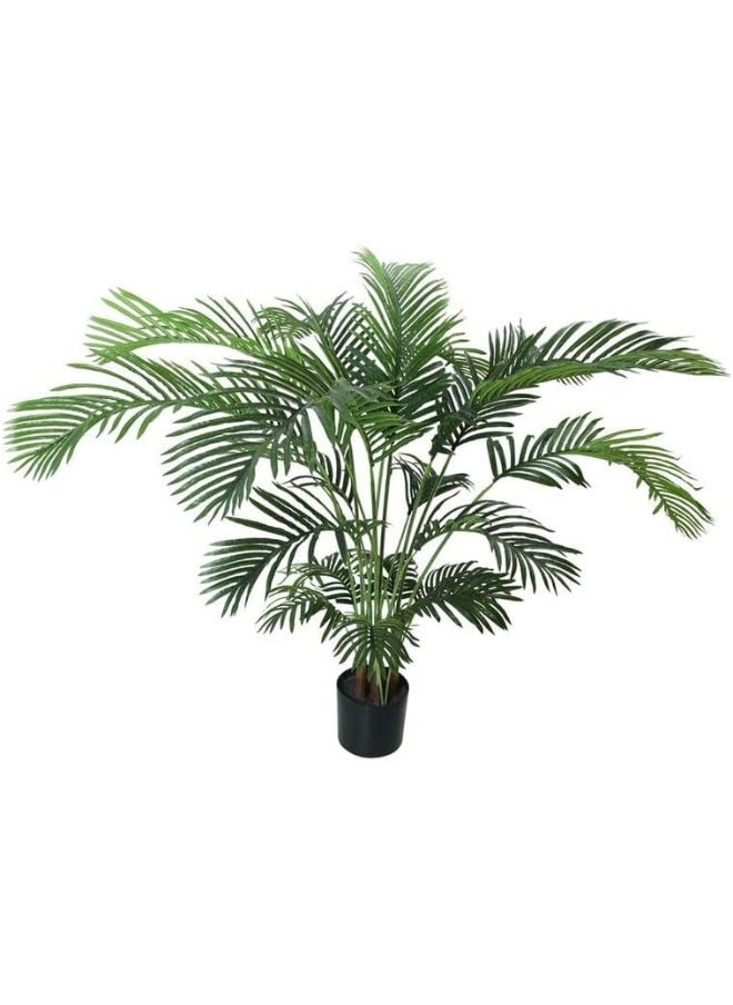 Generic Nearly Natural Real Touch Artificial Palm Plant 75X75X100 Cm Green-Brown  - Image 2