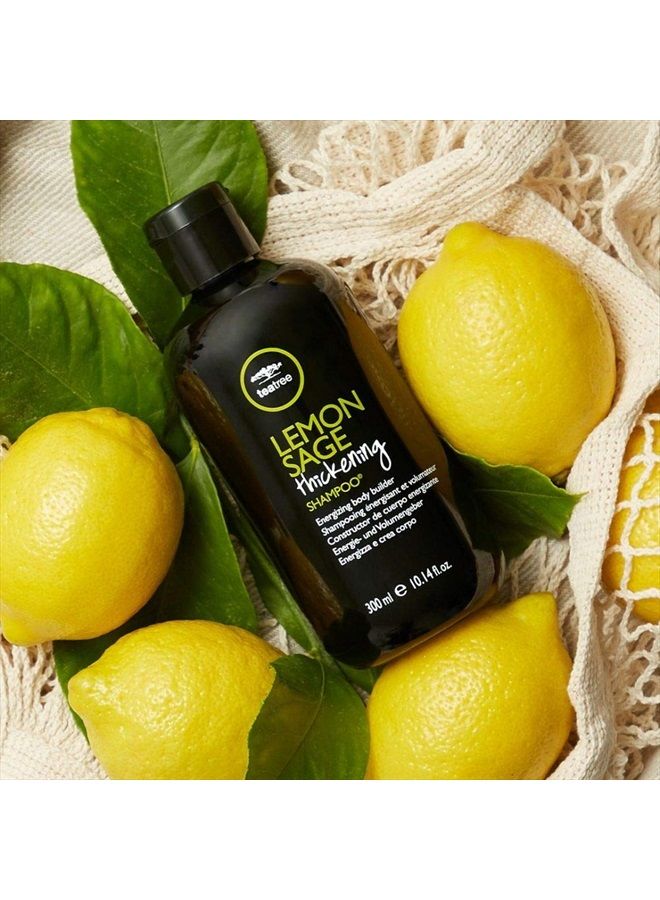 Tea Tree Lemon Sage Thickening Shampoo, Builds Body + Boosts Volume, For Fine Hair, 33.8 fl. oz. - Image 2