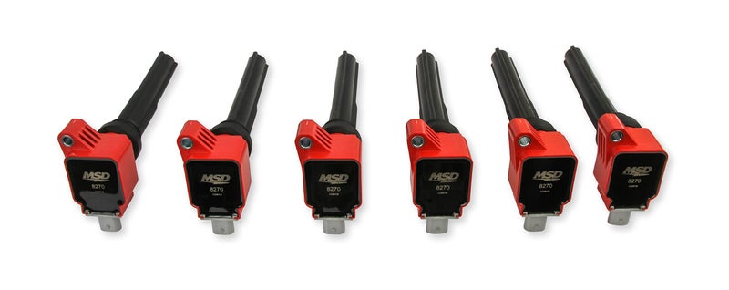 MSD 82706 Ignition Coils, Red, 6-Pack - Image 2