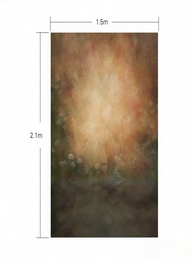 ANDOER 1.5* 2.1m/5* 7ft Photography Background Retro Wall Flower Backdrop for DSLR Camera Photo Studio Video Weeding Decor - Image 5