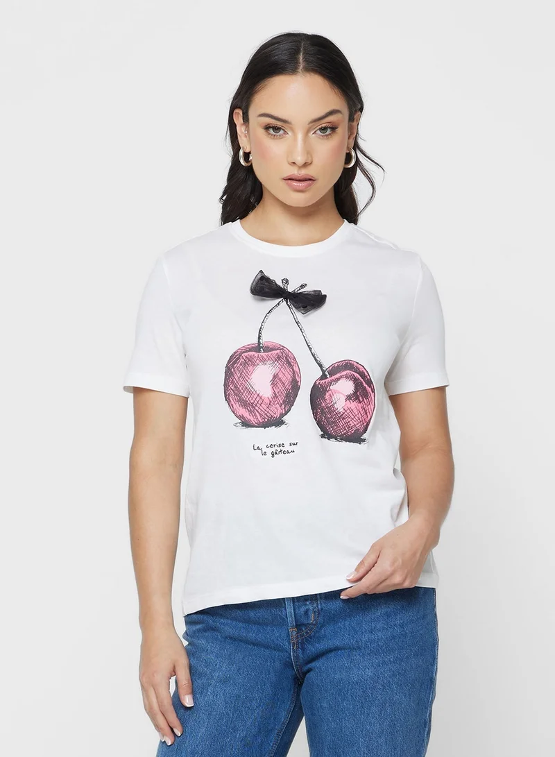 ONLY ONLNITA LIFE Short Sleeve BOW TOP