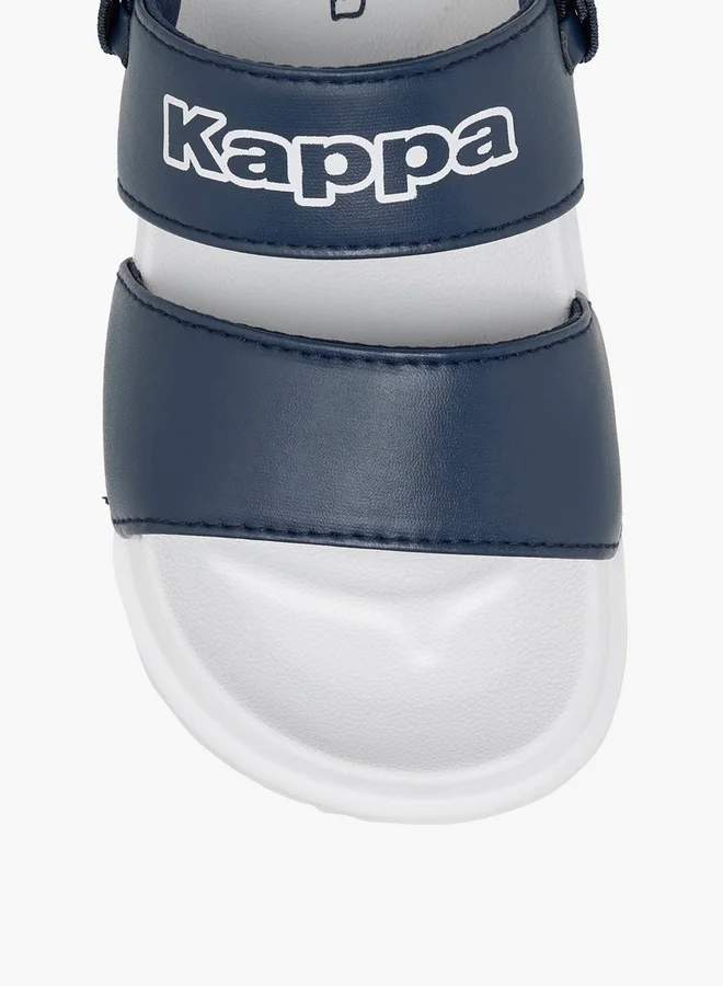Kappa Boys' Logo Print Sandals with Elasticated Strap