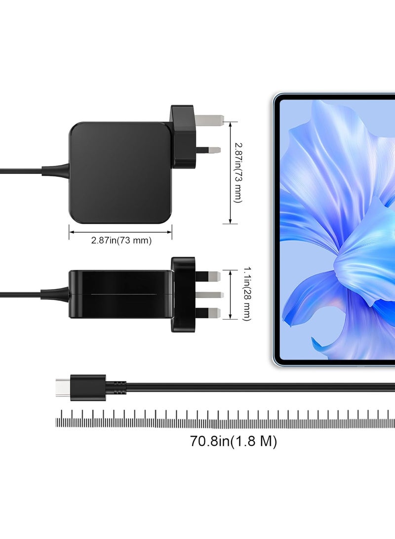 Zexen 65W USB C Laptop Charger Compatible with Lenovo HP Dell for Chromebook Yoga Huawei Samsung Acer MacBook Nintendo Switch USB C PD devices 65W fast charging Universal Adapter - Image 5