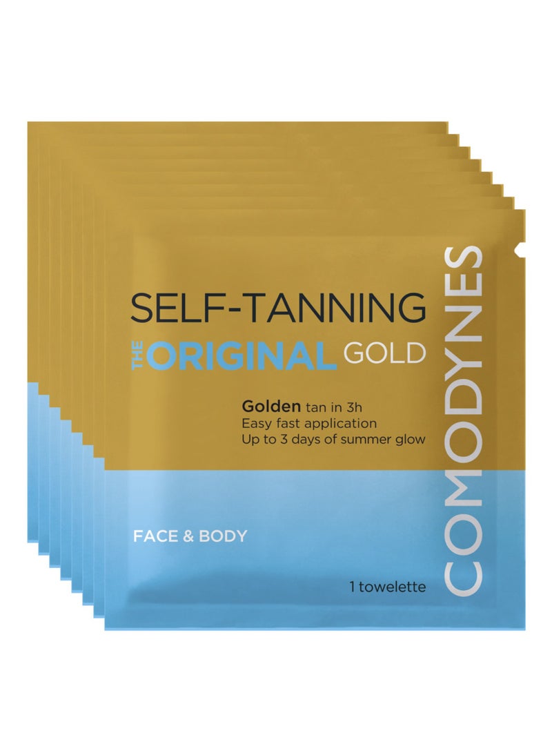 Comodynes Self-Tanning the Original Wipes Gold 8units - Image 1