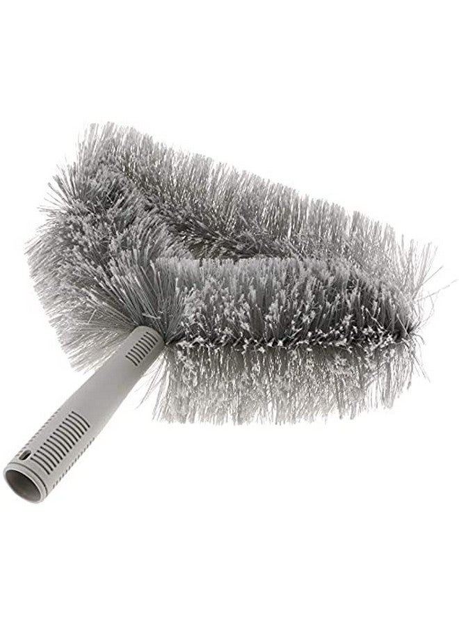 TARGET HYGIENE Triangle Cobweb Brush Ceiling Fan Corner Cobweb Brush Duster Cleaner Cleaning Tool (Grey) - Image 1