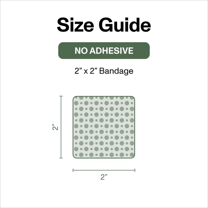 PowerHeal Bioelectric Bandage Kit for Wound Care & Healing â€“ Single Layer No Adhesive Includes Wound Hydrogel, Can Be Cut to Fit â€“ for Cuts, Abrasions, Blisters, Burns â€“ 4-Pack, 2â€ x 2â€ - Image 4
