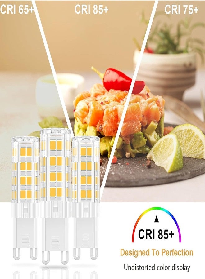 KAKA LIGHT مصباح KAKA LIGHT LED G9، 5 واط، قاعدة سيراميك، أبيض دافئ (عبوة من قطعتين) - Image 3