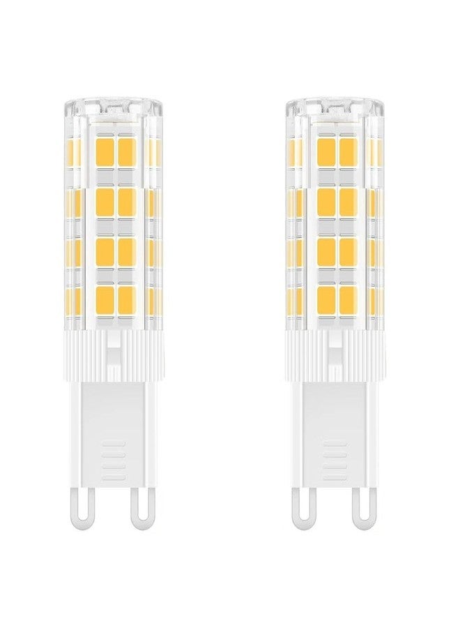 KAKA LIGHT مصباح KAKA LIGHT LED G9، 5 واط، قاعدة سيراميك، أبيض دافئ (عبوة من قطعتين) - Image 1