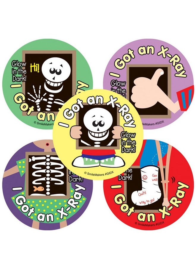 SmileMakers - Glow In The Dark Cute Xray Stickers Prizes And Giveaways 75 Per Pack - Image 1