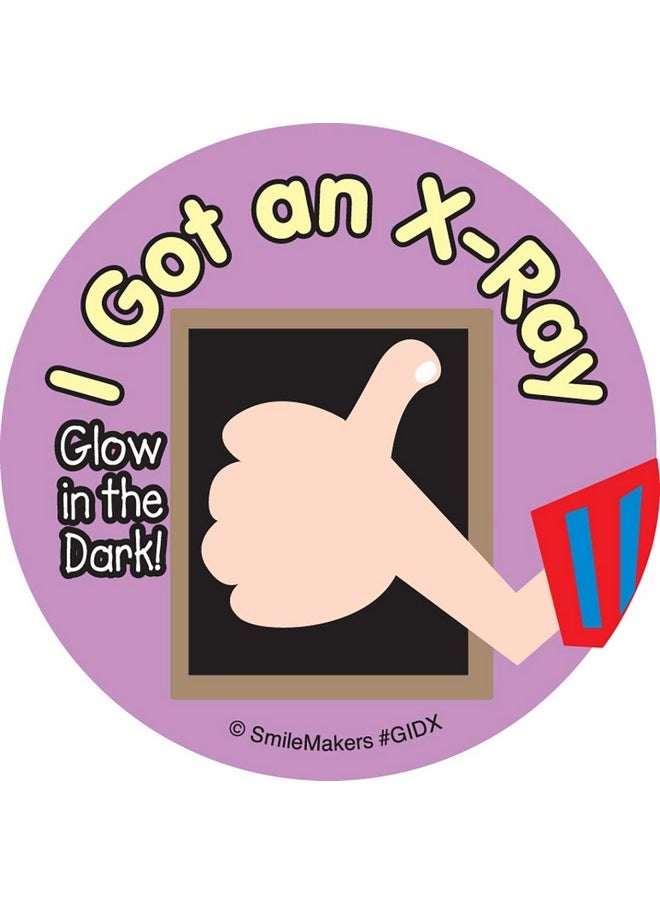 SmileMakers - Glow In The Dark Cute Xray Stickers Prizes And Giveaways 75 Per Pack - Image 1
