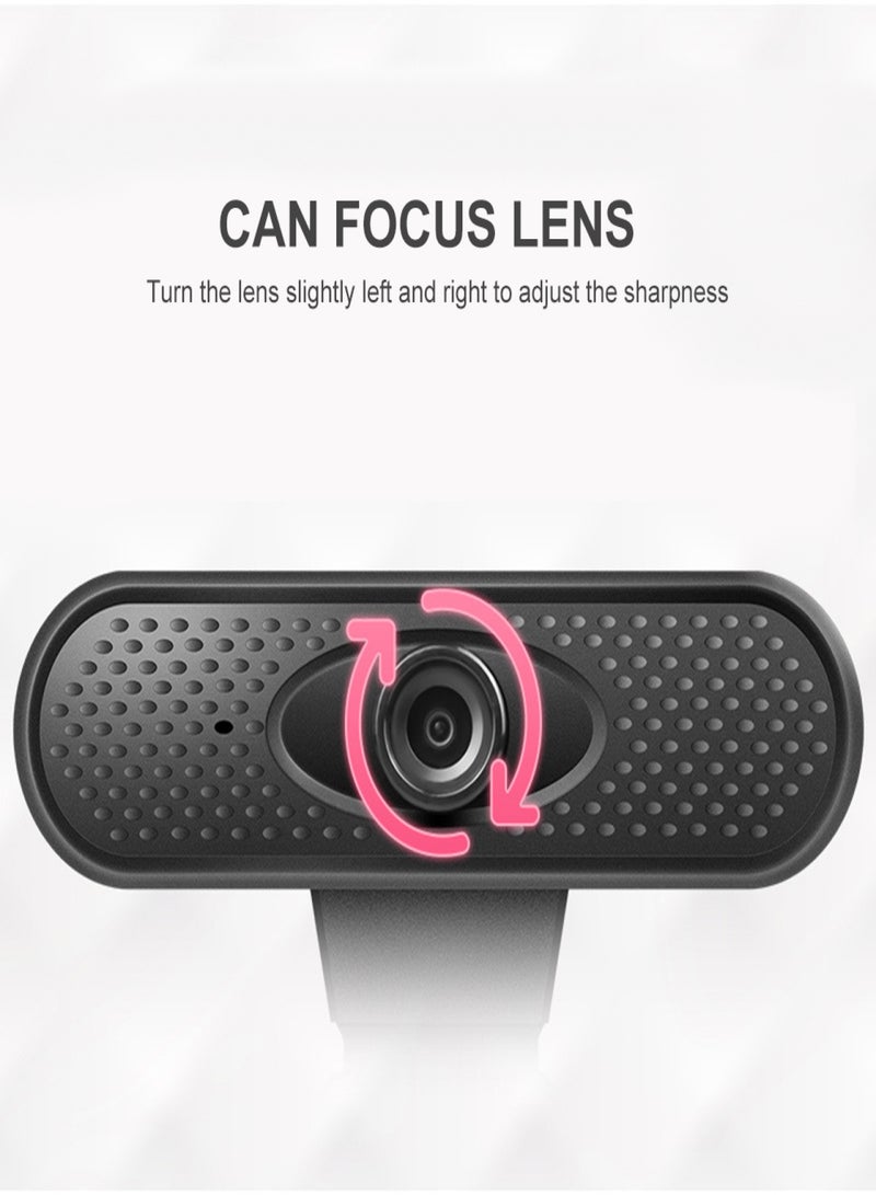 Webcam 1080P HD Web Camera with Built-in HD Microphone USB Plug n Play Web Cam 1920 x 1080p - Image 2