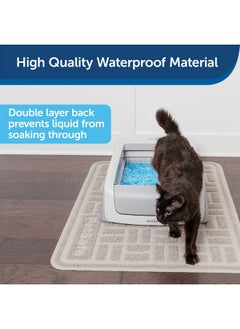 PetSafe AntiTracking Litter Mat  Traps Crystal And Clay Clumping Cat Litter  Durable Mesh Material  Easy To Clean Mat  Compatible With All Cat Litter Boxes  Large Size  - Image 3