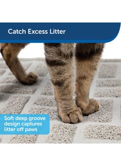PetSafe AntiTracking Litter Mat  Traps Crystal And Clay Clumping Cat Litter  Durable Mesh Material  Easy To Clean Mat  Compatible With All Cat Litter Boxes  Large Size  - Image 2