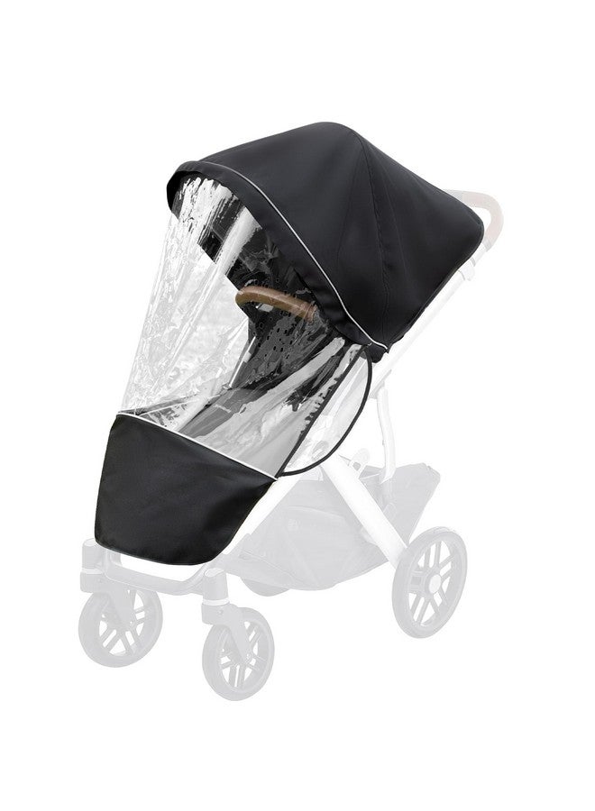 Boffinby درع المطر للأداء، غطاء مطر يناسب عربة UPPAbaby Vista/Vista V2/Vista V3/Cruz/Cruz V2، يحمي من الرياح/المطر/الثلج/الغبار، فتحة تهوية، نافذة بسحاب، ملحقات عربة الأطفال - Image 1