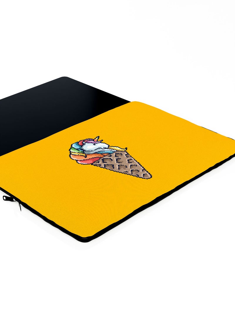LOUD UNIVERSE Laptop Sleeve 13 inch Retro Pixel Art Icecream Unicorn Tablet Sleeve - Image 3