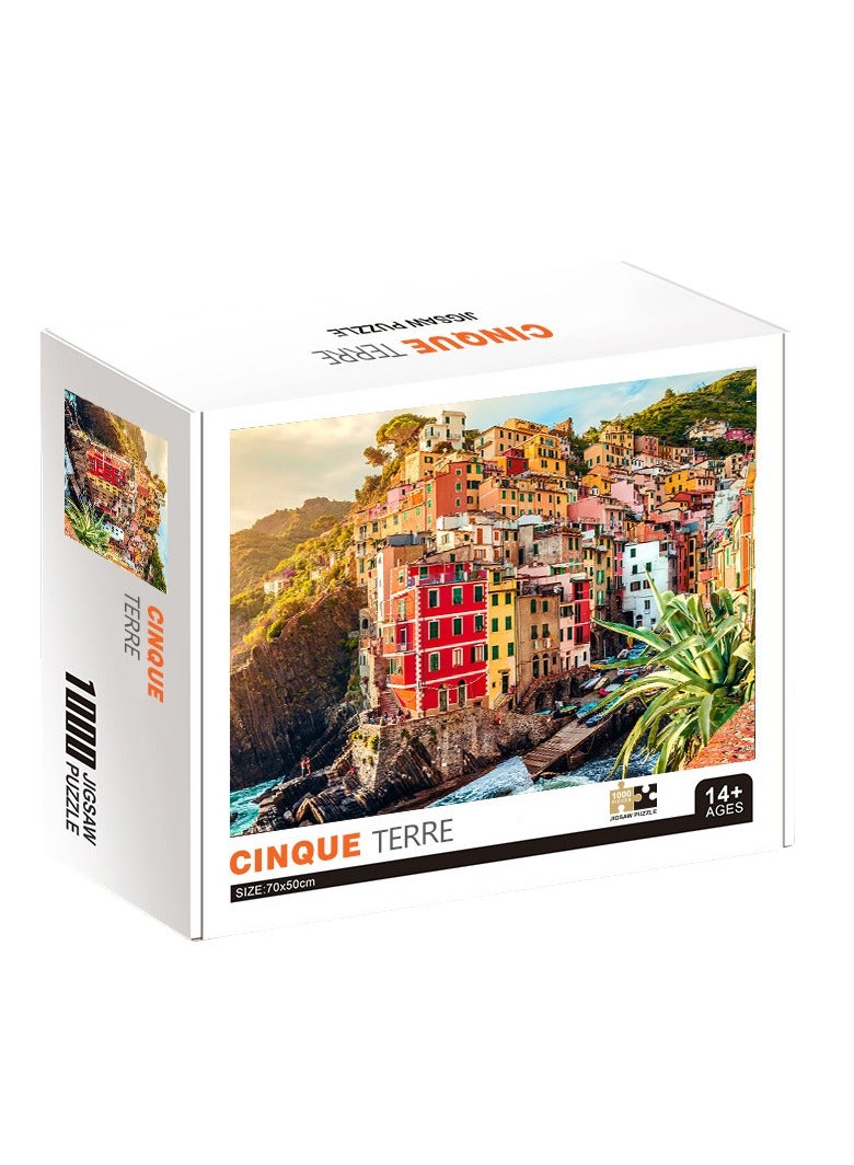 1000 pieces of colorful landscape puzzle, puzzle and leisure play, suitable for adults and children - Image 1