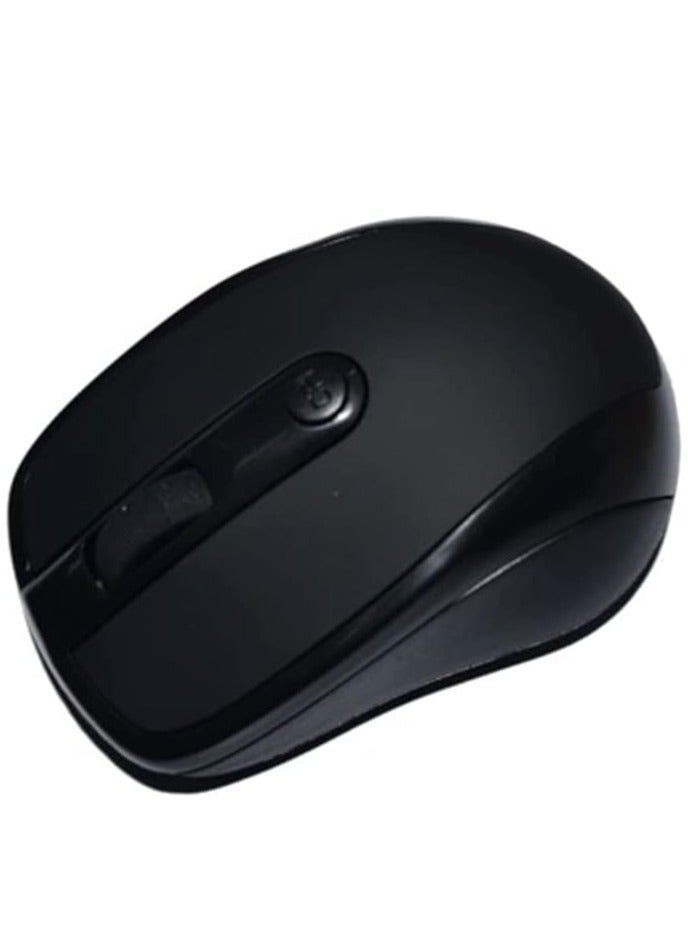 ماوس ضوئي لاسلكي  2.4 جيجا USB 2.0 للكمبيوتر واللاب توب من كينجميز، اسود - Image 4