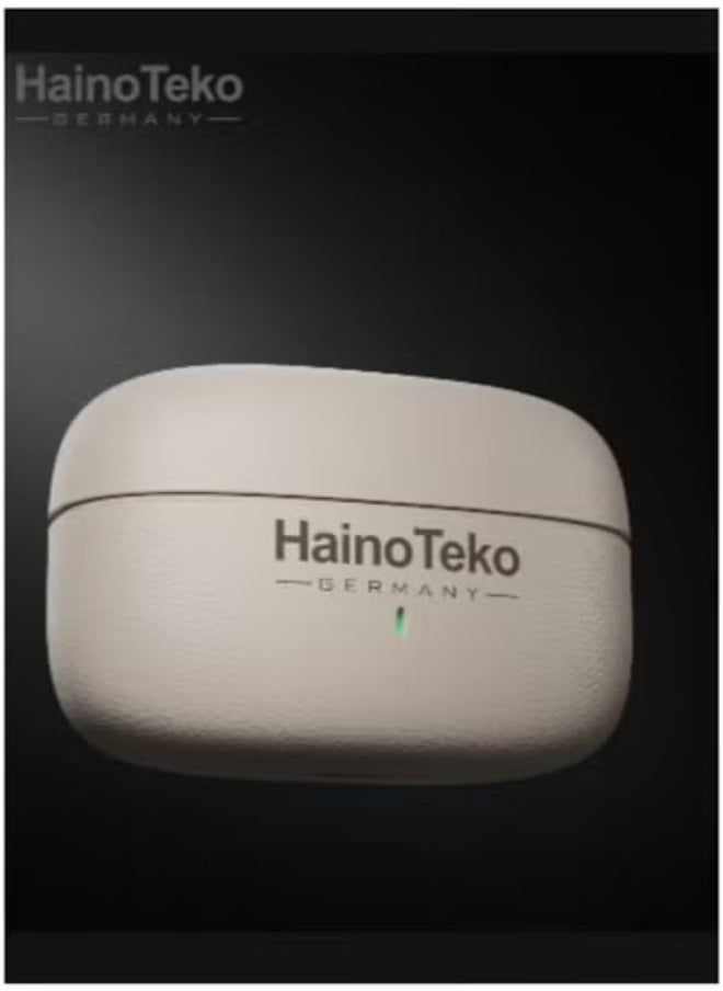 Haino Teko OWS-H5 True Wireless Bluetooth Earphones – High-Fidelity Stereo Sound with Built-In Mic | Touch Control, Long Battery Life & Lightweight Fit | Wireless Earbuds for Android, Music, Calls, Sports & Daily Use | Noise Reduction & Charging Case Included – White  - Image 5