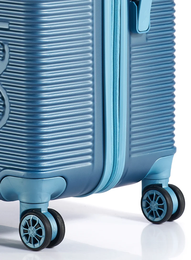 UNITED COLORS OF BENETTON BNTA-204 20Inch-Cabin Luggage with TSA Lock| Material- Acrylonitrile Butadiene Styrene| Adjustable Trolley Handle | Smooth Dual Wheels 360degree rotate| Aqua Green