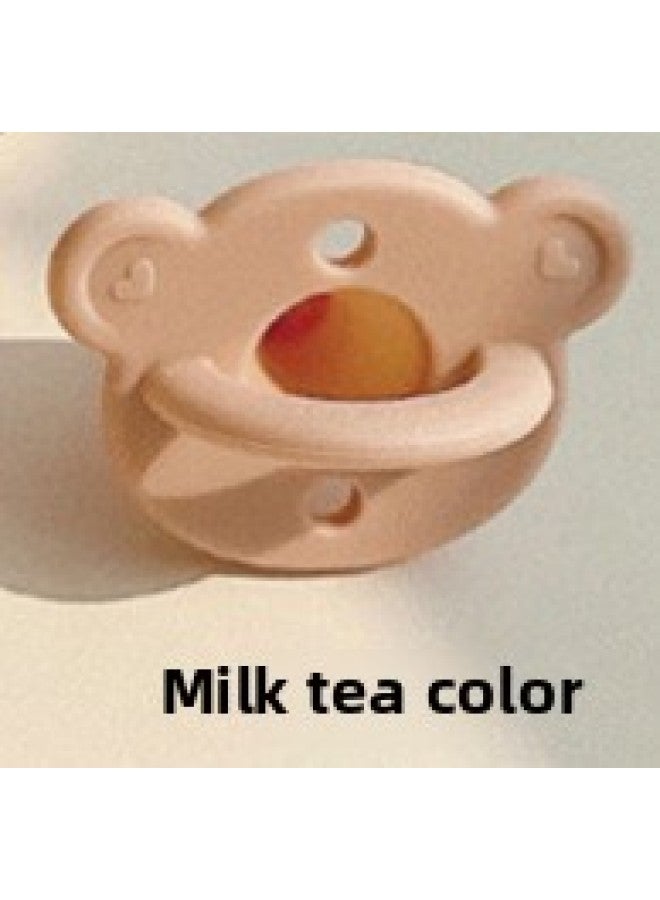 South Korea Doto Pacifier 0 To 3 To 6 Months Old And Over 2 Years Old To Prevent Expansion Of Newborn Baby Silicone Gas-Color:Milk Tea - Image 1