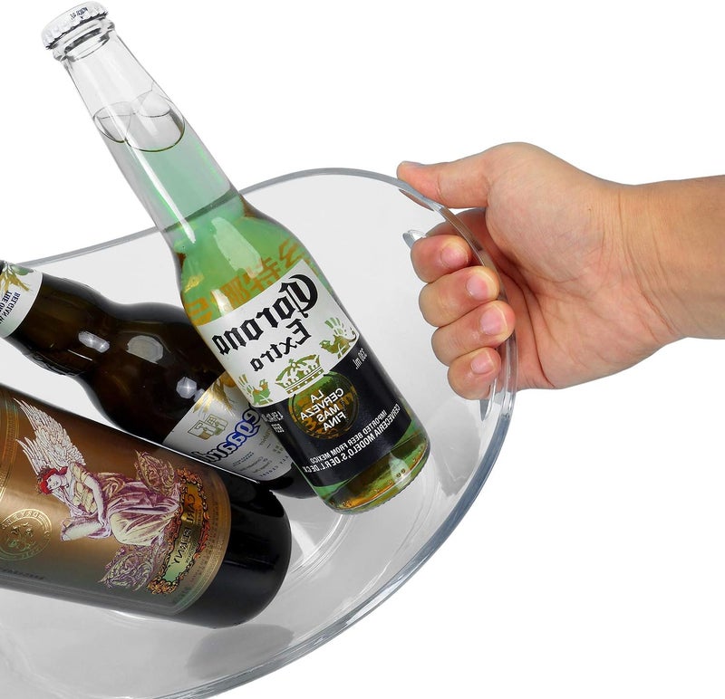 Yesland Ice Bucket, Clear Acrylic 3.5 Liter Storage Tub, Beer Bucket Beverage Chiller Bin for 2 Wine, Champagne Bottles, Beer Bottles - Image 4